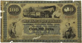 Brazil 100 Mil Réis, 1890 obverse