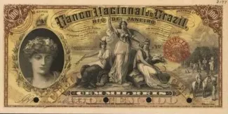 Brazil 100 Mil Réis, 1890 obverse