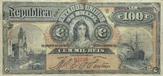 Brazil 100 Mil Réis, 1892 obverse