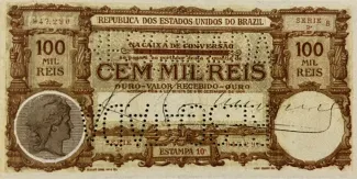 Brazil 100 Mil Réis, 1907 obverse