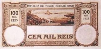 Brazil 100 Mil Réis, 1907 reverse