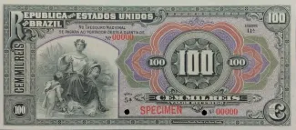 Brazil 100 Mil Réis, 1909 obverse