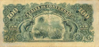 Brazil 100 Mil Réis, 1910 reverse