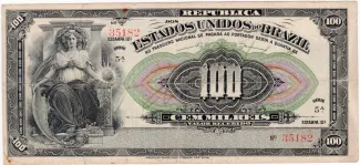 Brazil 100 Mil Réis, 1912 obverse