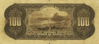 Brazil 100 Mil Réis, 1918 reverse