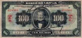 Brazil 100 Mil Réis, 1923 obverse