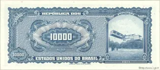 Brazil 10 Cruzeiros Novos, 1966-1967 reverse