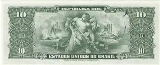 Brazil 10 Cruzeiros, 1950 reverse