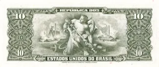 Brazil 10 Cruzeiros, 1962 reverse