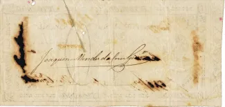 Brazil 10 Mil Réis, 1833 reverse