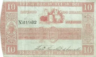 Brazil 10 Mil Réis, 1852 obverse