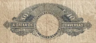 Brazil 10 Mil Réis, 1910 reverse