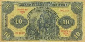 Brazil 10 Mil Réis, 1923 obverse