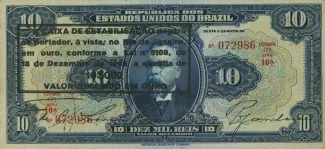 Brazil 10 Mil Réis, 1926 obverse