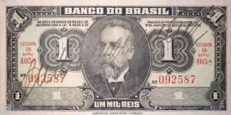 Brazil 1 Cruzeiro, 1944 obverse