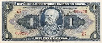 Brazil 1 Cruzeiro, 1944 obverse
