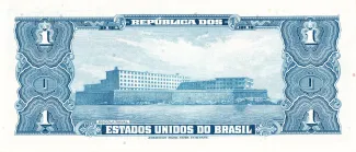 Brazil 1 Cruzeiro, 1954-1958 reverse