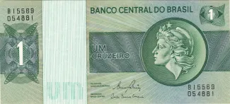 Brazil 1 Cruzeiro, 1972-1980 obverse