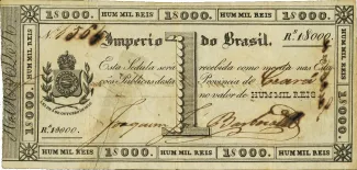 Brazil 1 Mil Réis, 1833 obverse