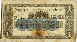Brazil 1 Mil Réis, 1866 obverse