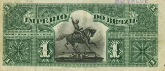 Brazil 1 Mil Réis, 1888 reverse