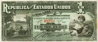 Brazil 1 Mil Réis, 1890-1892 obverse