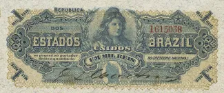 Brazil 1 Mil Réis, 1902 obverse