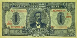 Brazil 1 Mil Réis, 1921 obverse