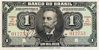 Brazil 1 Mil Réis, 1923 obverse