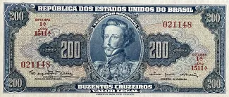 Brazil 200 Cruzeiros, 1961-1964 obverse