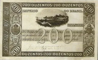 Brazil 200 Mil Réis, 1859 obverse