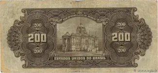 Brazil 200 Mil Réis, 1924-1942 reverse
