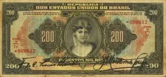 Brazil 200 Mil Réis, 1927 obverse