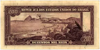 Brazil 200 Mil Réis, 1936 reverse