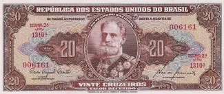 Brazil 20 Cruzeiros, 1955-1960 obverse
