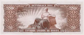 Brazil 20 Cruzeiros, 1955-1960 reverse