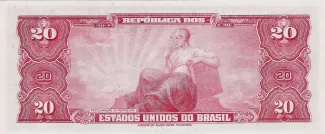 Brazil 20 Cruzeiros, 1961-1963 reverse