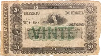 Brazil 20 Mil Réis, 1867 obverse