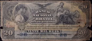 Brazil 20 Mil Réis, 1890 obverse