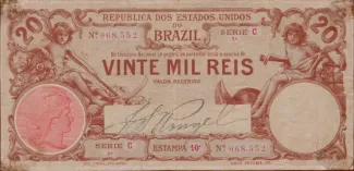Brazil 20 Mil Réis, 1905 obverse