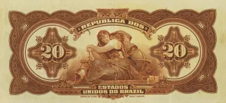 Brazil 20 Mil Réis, 1919 reverse