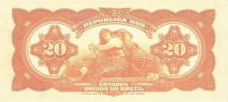 Brazil 20 Mil Réis, 1926 reverse