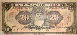 Brazil 20 Mil Réis, 1927 obverse