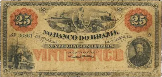 Brazil 25 Mil Réis, 1856 obverse
