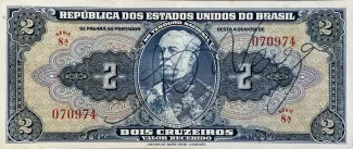 Brazil 2 Cruzeiros, 1944 obverse