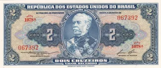Brazil 2 Cruzeiros, 1954-1958 obverse