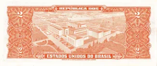 Brazil 2 Cruzeiros, 1956-1958 reverse