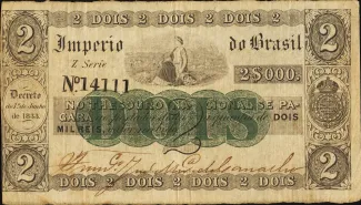 Brazil 2 Mil Réis, 1860 obverse