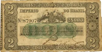 Brazil 2 Mil Réis, 1866 obverse
