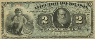 Brazil 2 Mil Réis, 1874 obverse
